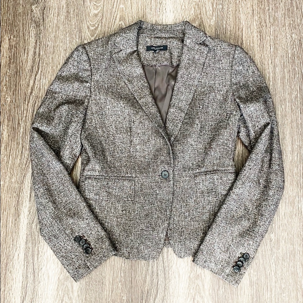 Ann Taylor Brown Suit Jacket